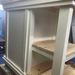 Chester Bespoke Kitchen Island Solid Pine Top, Custom Color Choice - thumbnail 3