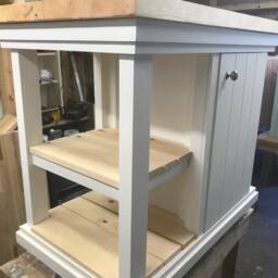 Chester Bespoke Kitchen Island Solid Pine Top, Custom Color Choice - thumbnail 2