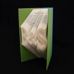 B & S 2 Letters With Symbol Anniversary Gift Lovers Personalized Folded Book Art Sculpture - thumbnail 3
