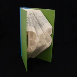 B & S 2 Letters With Symbol Anniversary Gift Lovers Personalized Folded Book Art Sculpture - thumbnail 2