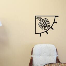 Raven Banner Viking Flag, Vinyl Wall Art Decal, Norse Pagan Sticker, Asatru - thumbnail 2