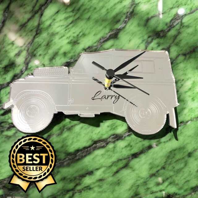 Any Suv Car Shaped Clocks - Custom Colours & Woods, Sizes & Personalised Engraving Option - image 1