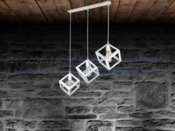 White Kitchen Island Triple Chandelier Dining Room Chandelier Pendant Light Fixture Industrial Lighting Kitchen - thumbnail 1