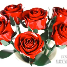 Metal Rose Wedding Bouquet, Rose, Bridesmaid Gift, Centerpiece, Flowers - thumbnail 2