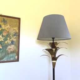 Grey Velvet Empire Lampshade, Coolie Ceiling Light Shade - thumbnail 1