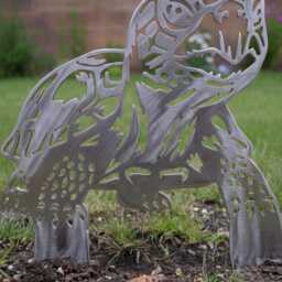 Tortoise Reptile Memorial Lawn Stake, Garden Ornament, Unique, Cute Gift, Mother's Day, Allotment, Steel Sculpture - thumbnail 3