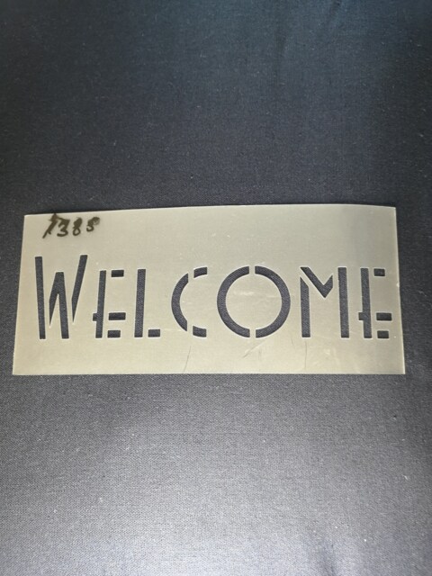 Welcome Sign Stencil, Flexible, Reusable, 125Micron, Wall Decor, Home Decor, Furniture Painting, Card Making, Craft Stencil From Bitofeverythingbyb