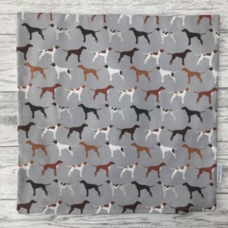 Grey Pointer Dog Print Cushion Cover - Lover Gift For Her, Home Decor, Pillow Cover, & Living, Decorative Pillow, 38x38cms - thumbnail 2