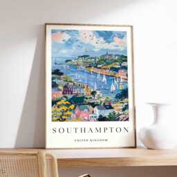 Southampton Travel Poster Vintage UK City Art Print - thumbnail 1