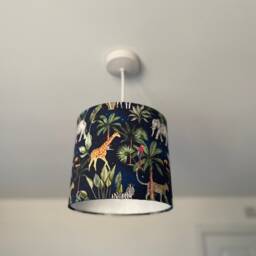 Safari Jungle Lampshade, Safari Lampshade, Jungle Animal Nursery, Nursery Theme, Baby Room - thumbnail 4