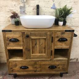 Davenport - Handmade Reclaimed Timber Bathroom Furniture - thumbnail 3
