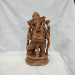 Aventurine Ganesha Statue - Lord Ganpati Gemstone Idol Spiritual Divine Gift Religious Altar Home Decor