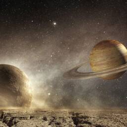 3D Planet Wallpaper Mural, Universe Wall Decor, Peel & Stick - thumbnail 3