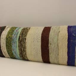 Extralong King Size Kilim Pillow Cover, 12x47 - 30x120 cm Unique Lumbar Flaming Kilim Bedding Pillow Oblong, 4Oyf-351 - thumbnail 3