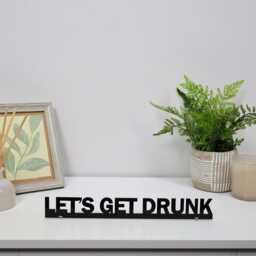 Let's Get Drunk Door Topper - Funny Home Bar Sign Birthday Gift For Him Or Her Man Cave Decor Party Housewarming - thumbnail 3