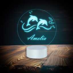 Seashell Night Light, Nursery Lights, Childs Light Led Mermaid, Personalized Lamp, Personalised Kids Bedroom, Baby Shower Gift - thumbnail 2