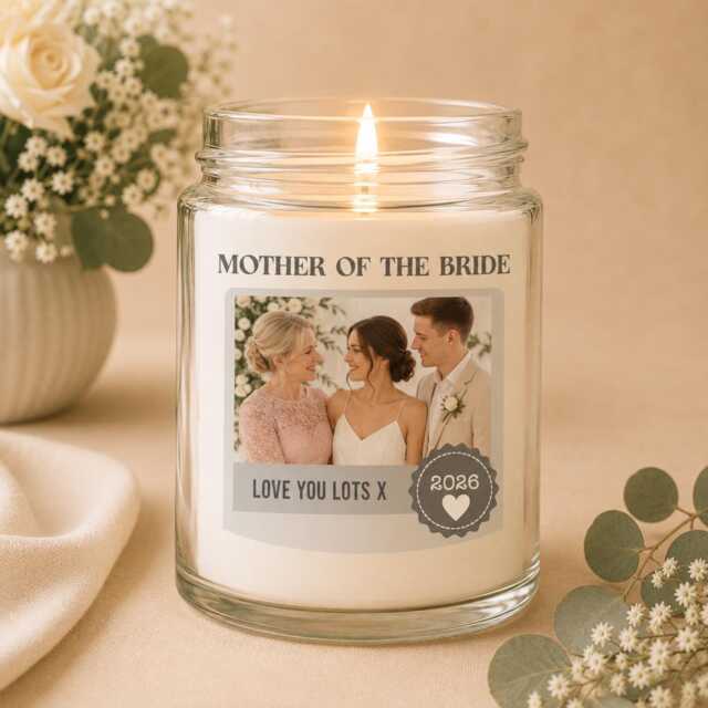 Candle Label- Mother Of The Bride Gift - Label -Candle Brides Gift -Mother Budget
