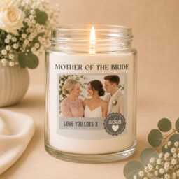 Candle Label- Mother Of The Bride Gift - Label -Candle Brides Gift -Mother Budget