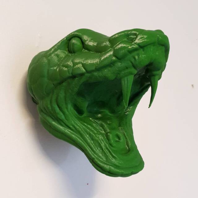 Snake Wall Art - Animal Mount- 3D Printed - image 1