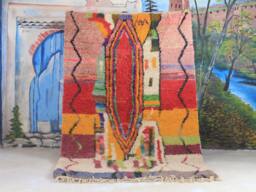 Moroccan Rug , Boujaad Rug, Premium Quality Modern Artwork, Handwoven Large Shaggy - thumbnail 1