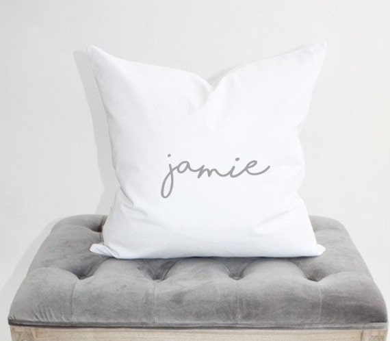Personalized Name Pillow Cover/20x20 Custom Girls Room Decor/ Home Gift For Her Baby // Gift - image 1