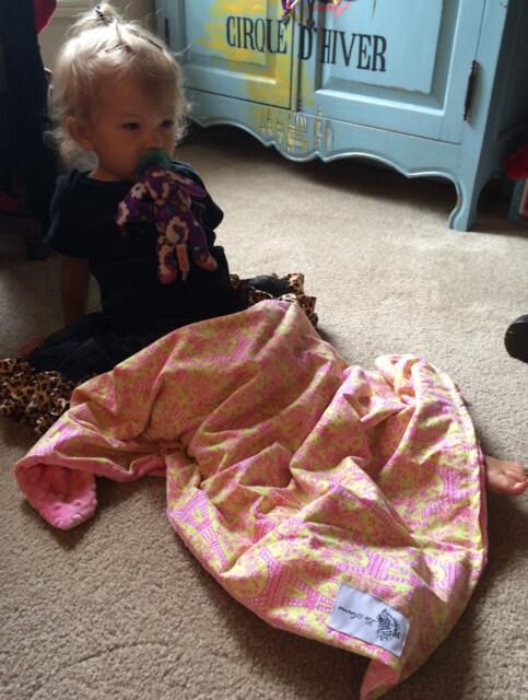 "Pink Eiffel Tower Baby Blanket, ""Amusant Annie" - image 1