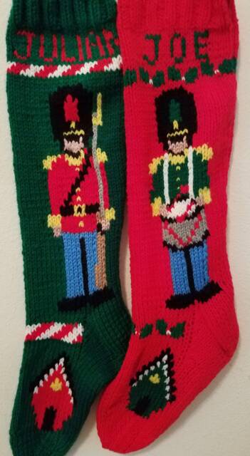 Personalized Hand Knitted Christmas Stocking - image 1