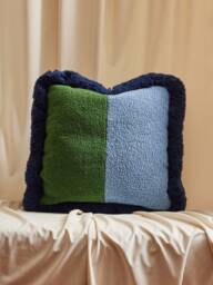 Nick Cave Boucle Pillows With Samuel & Sons Jumbo Fringe - thumbnail 1