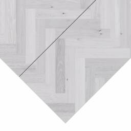 Holborn Herringbone Extendable White Oak Dining Table - thumbnail 3