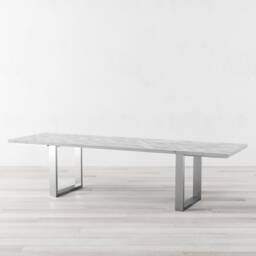 Holborn Herringbone Extendable White Oak Dining Table - thumbnail 4