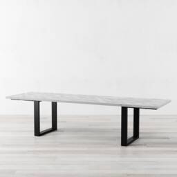 Holborn Herringbone Extendable White Oak Dining Table - thumbnail 2