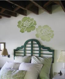 Peony Grande Stencil - Wall Art Stencil Instead Of Decals Easy To Use Wall Stencils For A Quick Room Update Floral Walls - thumbnail 2