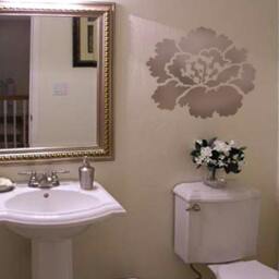 Peony Grande Stencil - Wall Art Stencil Instead Of Decals Easy To Use Wall Stencils For A Quick Room Update Floral Walls - thumbnail 3