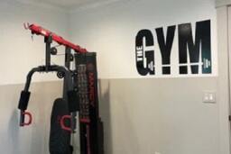 Large 30 X 16 Inch The Gym Vinyl Sticker Decal Wall Art Graphic Shop Window Fitness Training Bodybuilding Weights Sign Quote - thumbnail 2