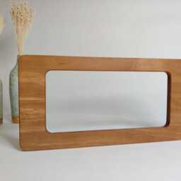 Flip Clock With Interchangeable Wooden Front - Split Flap Clock, Wall & Desk Handmade - thumbnail 4