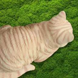 Ginger Concrete Kitten Figurine Outdoor Sleeping Cat Sculpture Handmade Stone Kitty Decor Cement Pet Ornament Memorial Statue Yard Art - thumbnail 3