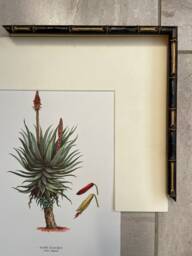 Black & Gold Bamboo Wood Photo Frame, Made To Order - thumbnail 1