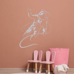 Astronaut Vinyl Wall Decal Spaceman Outer Space Kids Boy Room Art Stickers Mural - #2578Di - thumbnail 4