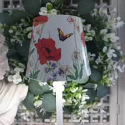 Beautiful Decoupaged Poppy Meadow Indoor/Outdoor Usb Rechargeable Table Lamp.no Plugs Or Sockets Needed. Cordless Lamp - thumbnail 3