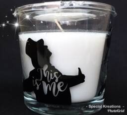 Greatest Showman Candle. Mothers Day. Birthday. Wedding. Anniversary. Friendship
