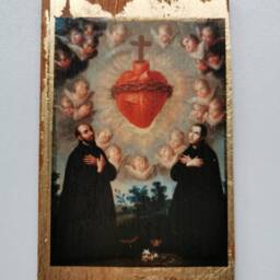 Holy Heart Wood Wall Art By Jos?? De P??ez Baroque Catholic Painting - thumbnail 2