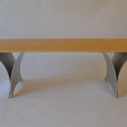 Winged Bench With Birdseye Maple Top - thumbnail 2