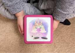 Personalised Unicorn Toniebox Topper Sparkly Rainbow Vinyl Sticker Tonie Box