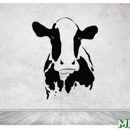 Cow Head Wall Decal Removable Vinyl Farmhouse Decor - thumbnail 2