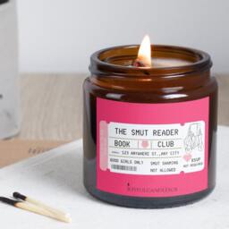 Bookish Candle For Smut Reader Book Club - Booktok Soy Scented Gift - thumbnail 2