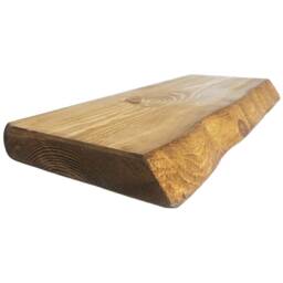 Handmade Live Edge Wood Shelf - Reclaimed Timber Scaffold Board - thumbnail 1