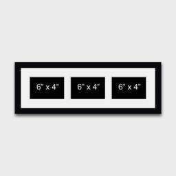 "Multi Photo Picture Frame - Holds 3 6"" X 4"