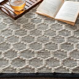 Hand Woven , Handmade Carpet Modern Style New Zealand Wool & Blended Indoor Rug. Entryway Or Runner - Therugbasket - thumbnail 1