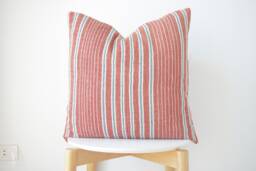 Brown Tribal Hemp Hand Woven Natural Dye Color Hmong Lumbar Pillow Cover - thumbnail 1