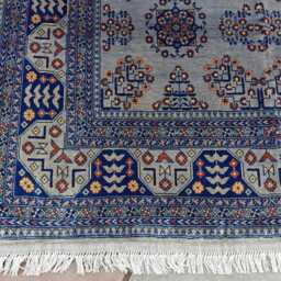 Handcrafted Wool Saruki Rug Traditional Turkmen Carpet - 6.7x5.1 Ft - thumbnail 3